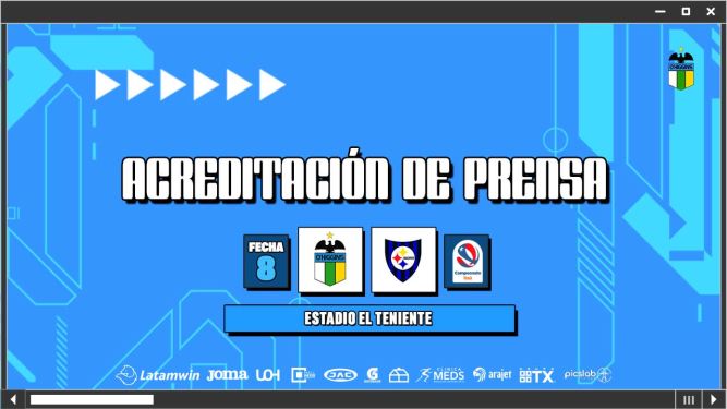 Acreditación de Prensa: O'Higgins - Huachipato